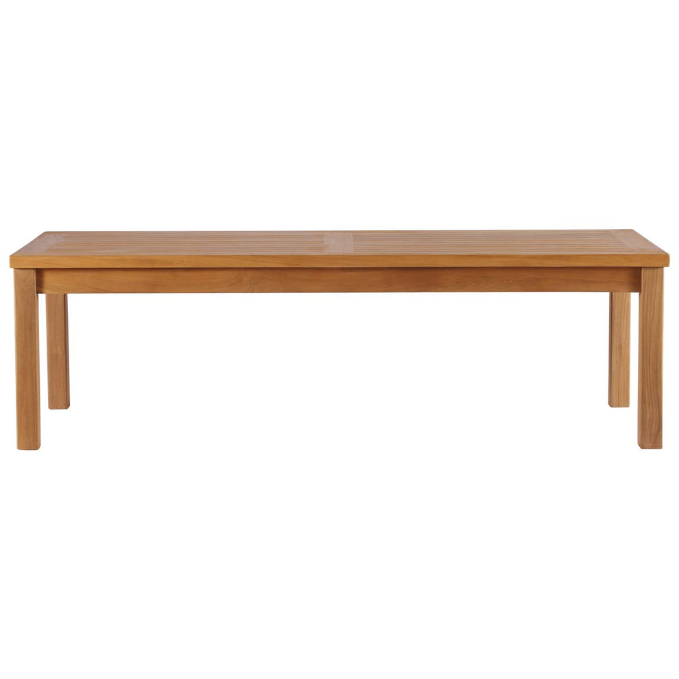 Modway Upland Outdoor Patio Teak Wood Coffee Table - EEI-4122 | Outdoor Tables | Modishstore - 3