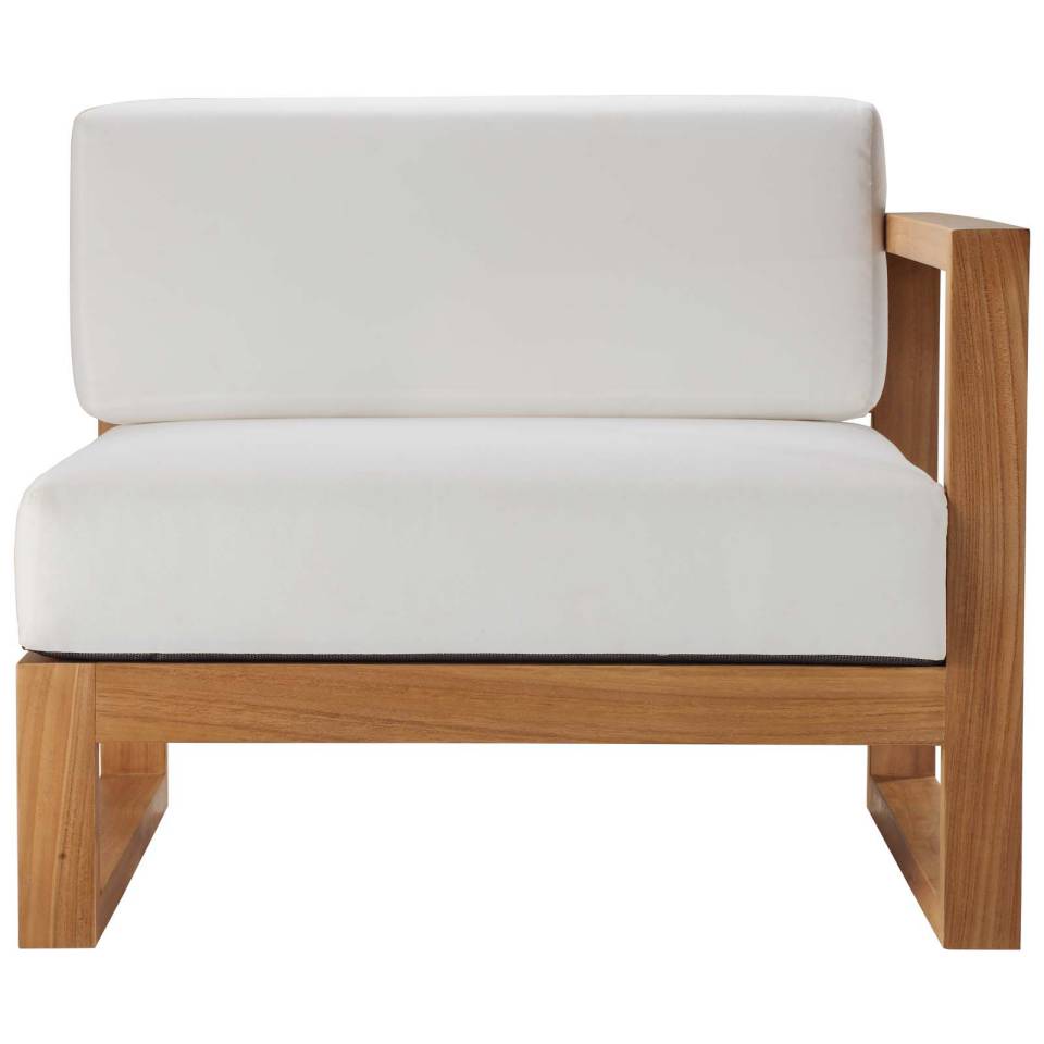 Modway Upland Outdoor Patio Teak Wood Right-Arm Chair - EEI-4123 | Outdoor Chairs | Modishstore - 5