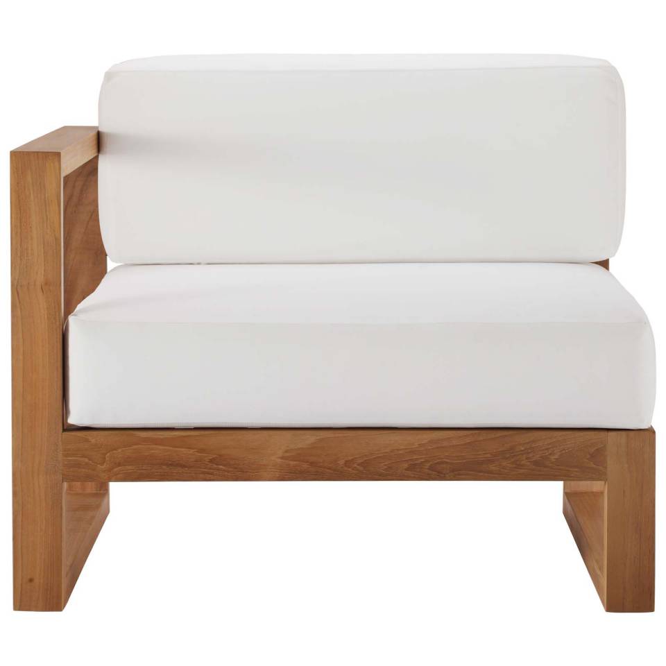 Modway Upland Outdoor Patio Teak Wood Left-Arm Chair - EEI-4124 | Outdoor Chairs | Modishstore - 5