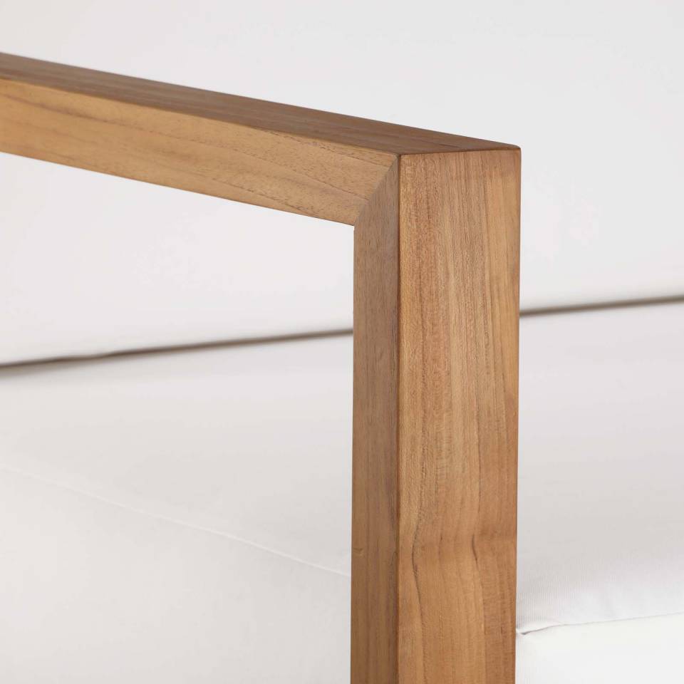 Modway Upland Outdoor Patio Teak Wood Left-Arm Chair - EEI-4124 | Outdoor Chairs | Modishstore - 6