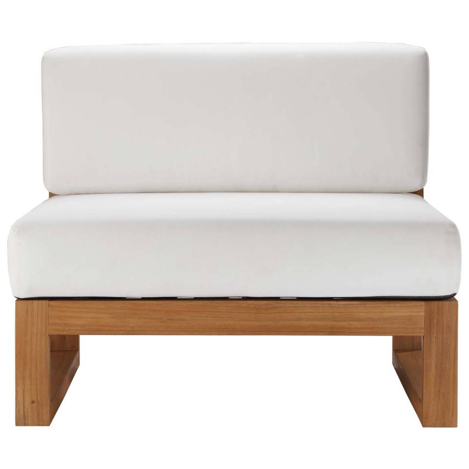 Modway Upland Outdoor Patio Teak Wood Armless Chair - EEI-4125 | Outdoor Chairs | Modishstore - 5