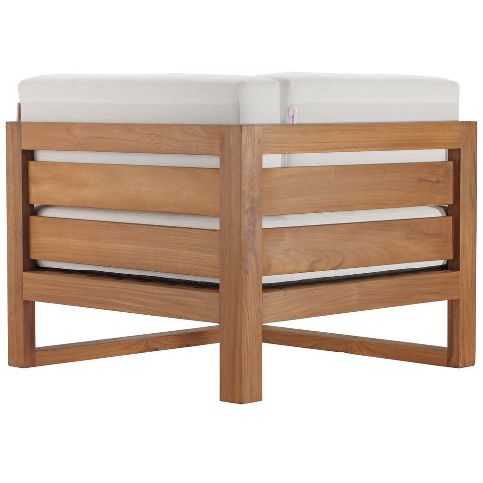 Modway Upland Outdoor Patio Teak Wood Corner Chair - EEI-4126 | Outdoor Chairs | Modishstore - 5