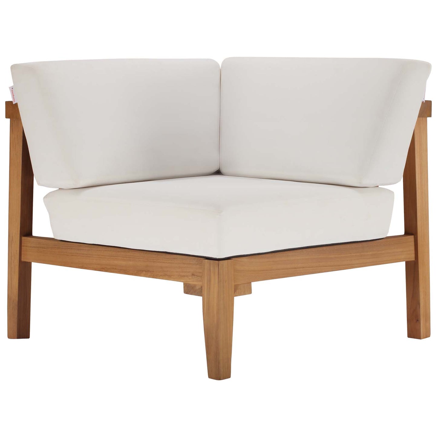 Modway Bayport Outdoor Patio Teak Wood Corner Chair | Outdoor Sofas, Loveseats & Sectionals | Modishstore