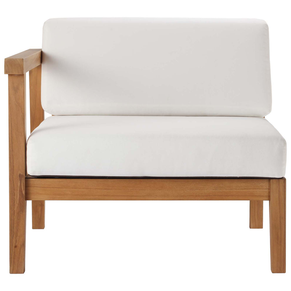 Modway Bayport Outdoor Patio Teak Wood Left-Arm Chair - EEI-4128 | Outdoor Chairs | Modishstore - 4