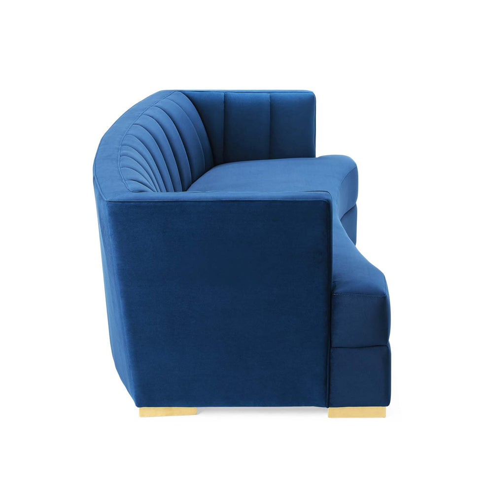 Encompass Channel Tufted Performance Velvet Curved Sofa By Modway - EEI-4134 | Sofas | Modishstore - 11