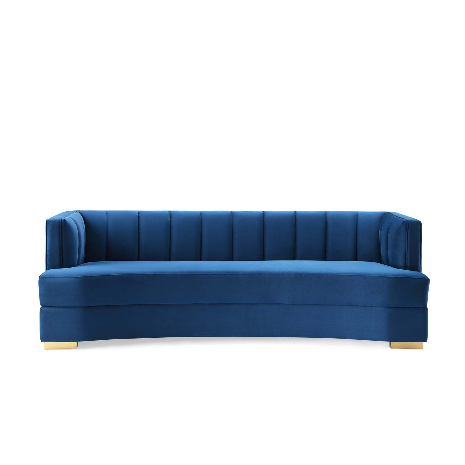 Encompass Channel Tufted Performance Velvet Curved Sofa By Modway - EEI-4134 | Sofas | Modishstore - 13