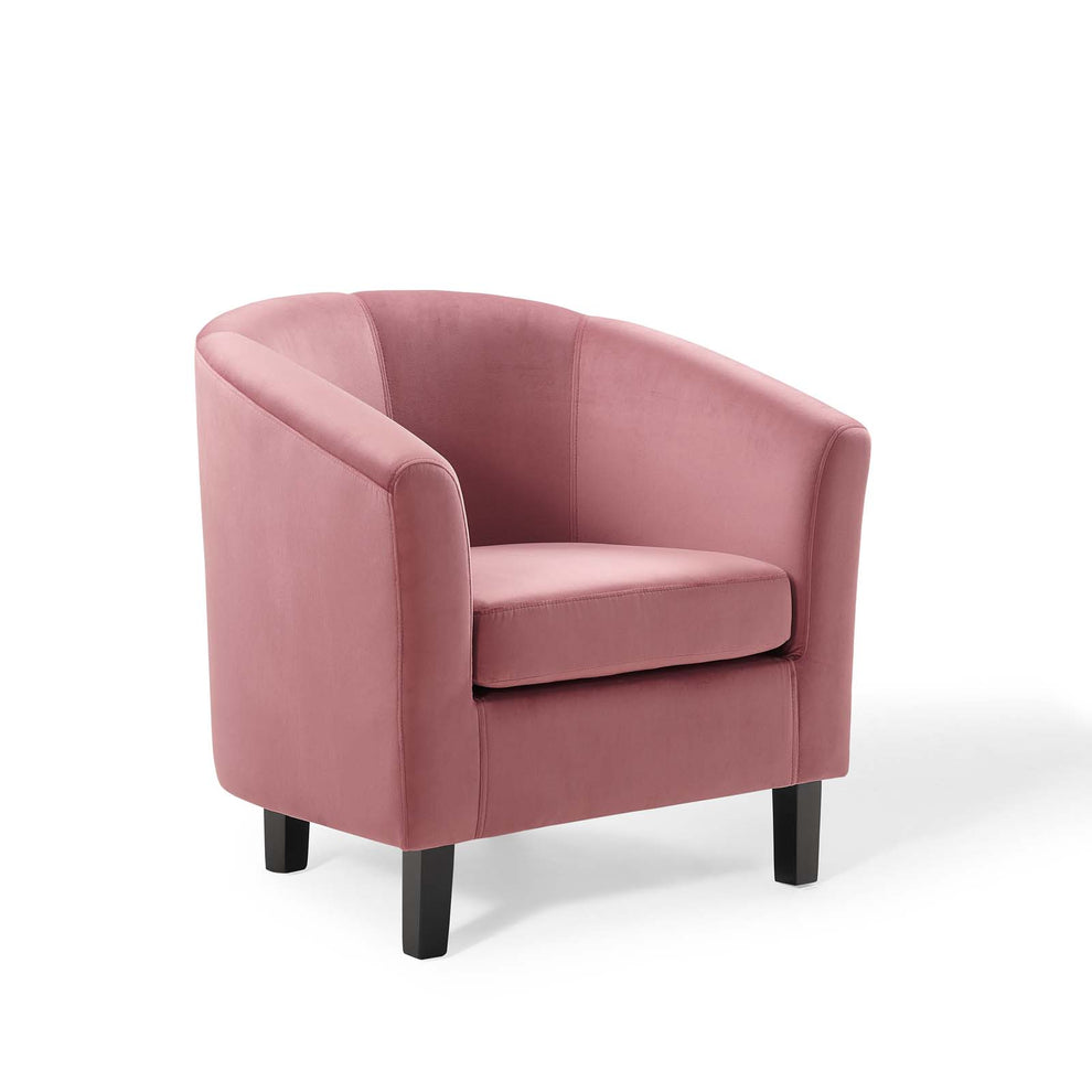 Prospect Performance Velvet Armchair By Modway - EEI-4137 | Armchairs | Modishstore - 1