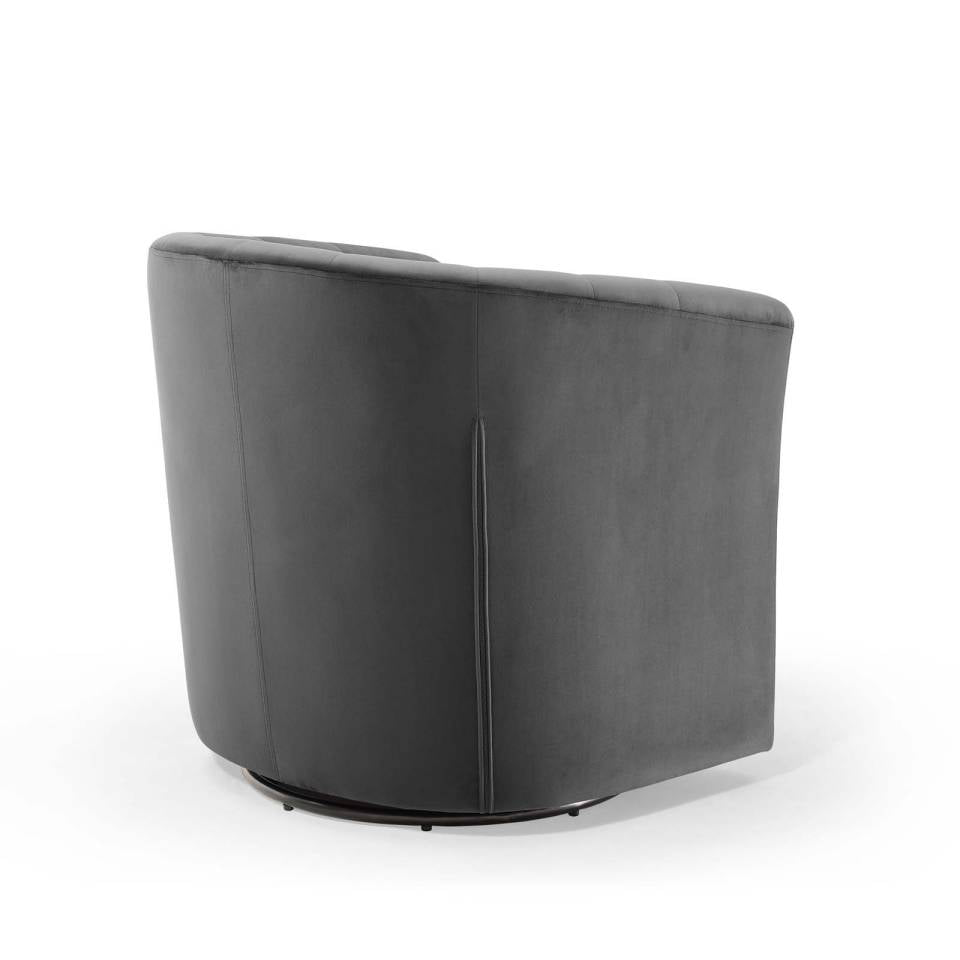 Modway Prospect Tufted Performance Velvet Swivel Armchair - EEI-4138 | Armchairs | Modishstore - 4