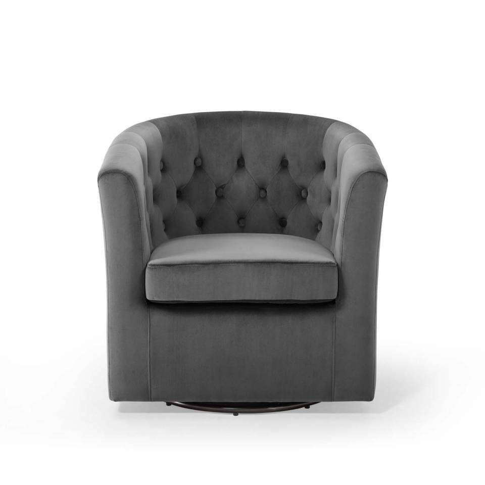 Modway Prospect Tufted Performance Velvet Swivel Armchair - EEI-4138 | Armchairs | Modishstore - 5