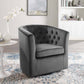 Modway Prospect Tufted Performance Velvet Swivel Armchair - EEI-4138 | Armchairs | Modishstore - 1