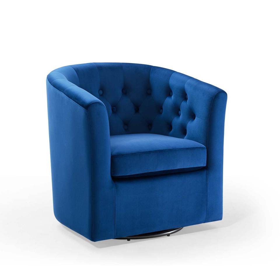 Modway Prospect Tufted Performance Velvet Swivel Armchair - EEI-4138 | Armchairs | Modishstore - 11