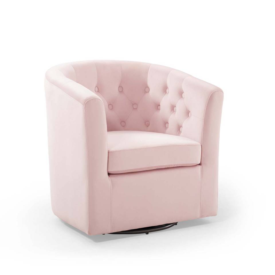 Modway Prospect Tufted Performance Velvet Swivel Armchair - EEI-4138 | Armchairs | Modishstore - 12
