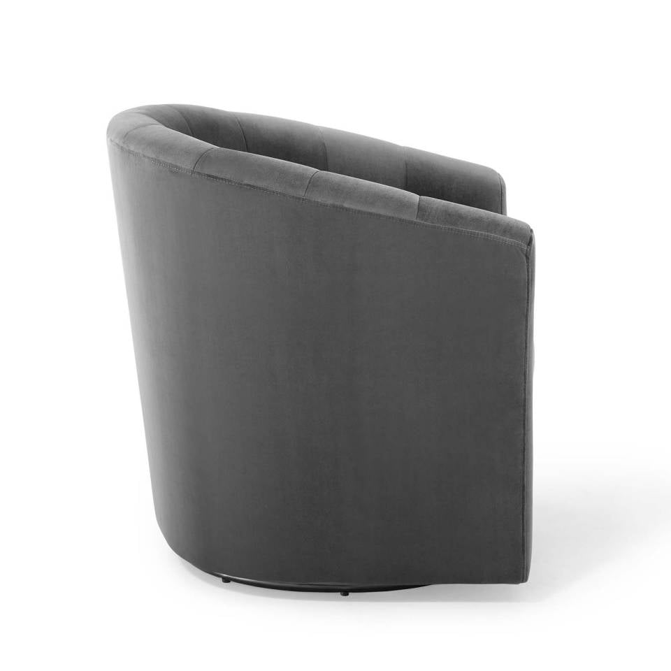 Modway Prospect Performance Velvet Swivel Armchair - EEI-4139 | Armchairs | Modishstore - 3