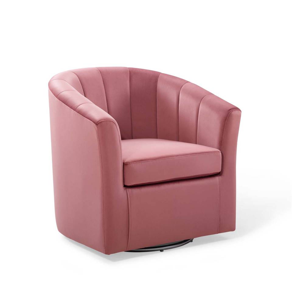 Modway Prospect Performance Velvet Swivel Armchair - EEI-4139 | Armchairs | Modishstore - 9
