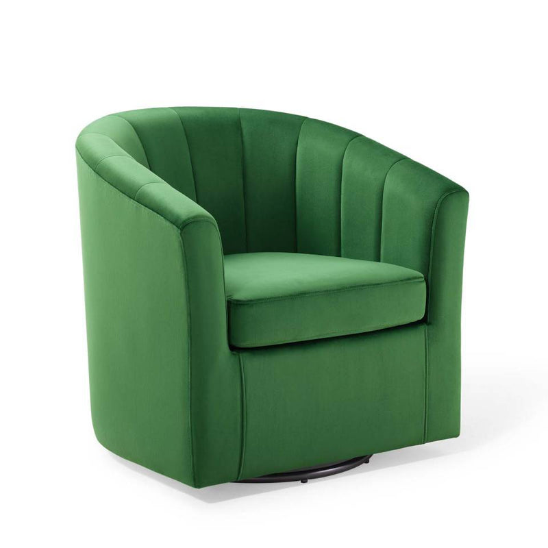 Modway Prospect Performance Velvet Swivel Armchair - EEI-4139 | Armchairs | Modishstore - 10