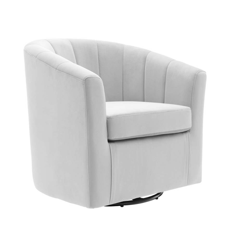 Modway Prospect Performance Velvet Swivel Armchair - EEI-4139 | Armchairs | Modishstore - 11