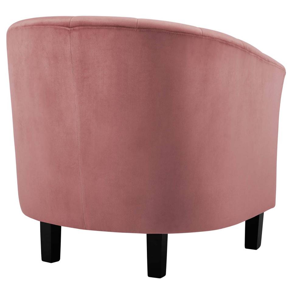Modway Prospect Channel Tufted Performance Velvet Loveseat and Armchair Set - EEI-4146 | Sofa Set | Modishstore - 6
