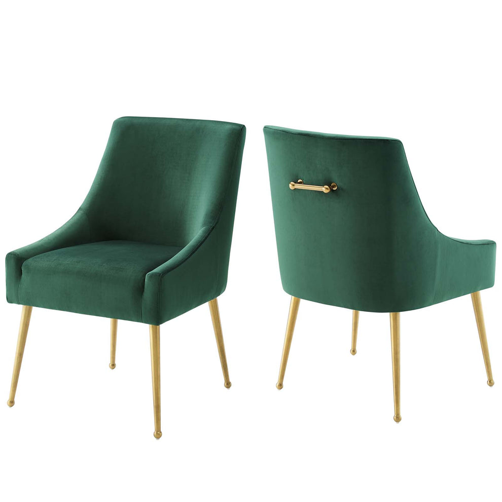 Modway Discern Upholstered Performance Velvet Dining Chair Set of 2 - EEI-4148 | Dining Chairs | Modishstore - 2