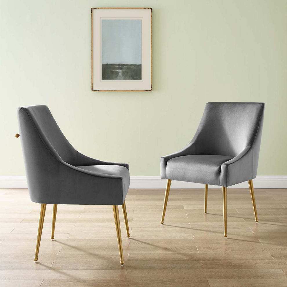 Modway Discern Upholstered Performance Velvet Dining Chair Set of 2 - EEI-4148 | Dining Chairs | Modishstore - 19