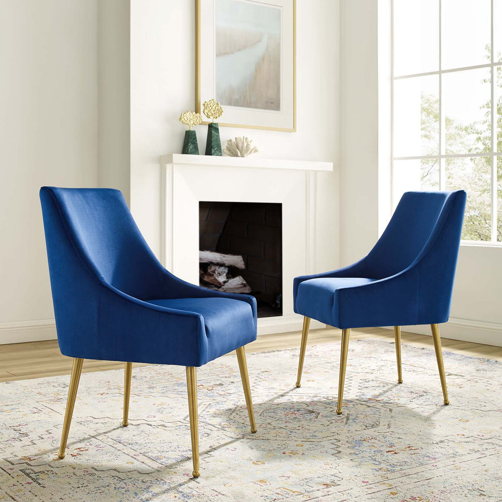 Modway Discern Upholstered Performance Velvet Dining Chair Set of 2 - EEI-4148 | Dining Chairs | Modishstore - 20