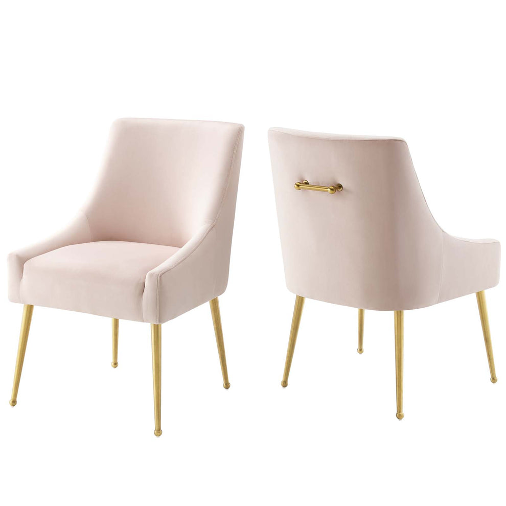 Modway Discern Upholstered Performance Velvet Dining Chair Set of 2 - EEI-4148 | Dining Chairs | Modishstore - 7