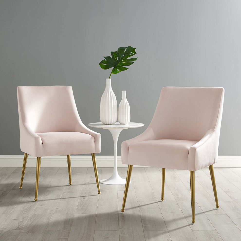 Modway Discern Upholstered Performance Velvet Dining Chair Set of 2 - EEI-4148 | Dining Chairs | Modishstore - 5