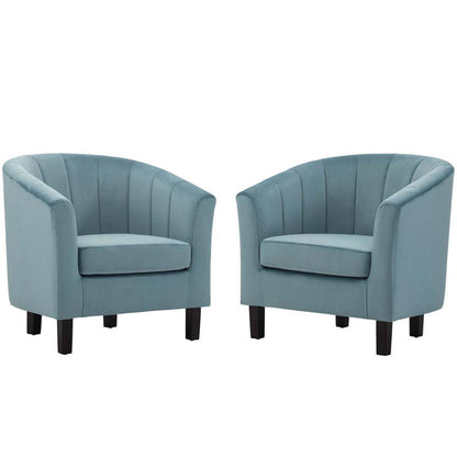Modway Prospect Channel Tufted Performance Velvet Armchair Set of 2 - EEI-4150 | Armchairs | Modishstore - 7