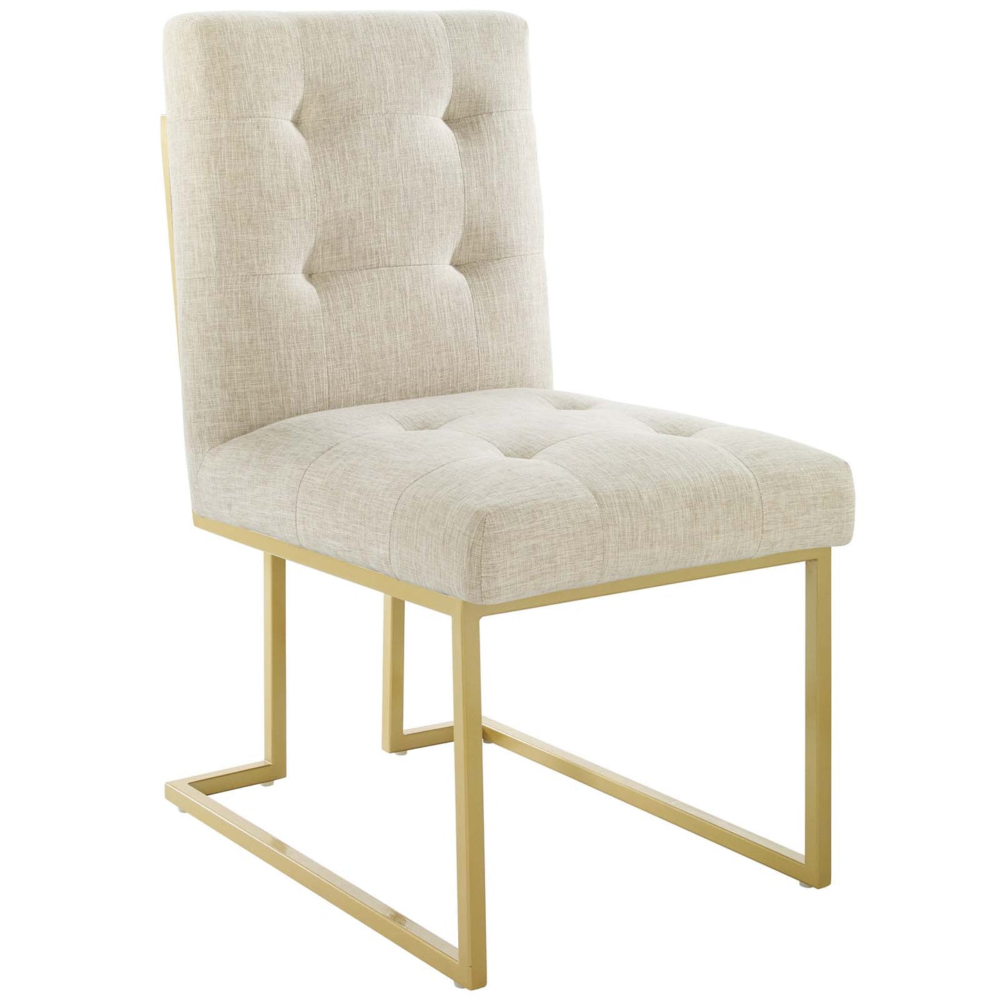 Modway Privy Gold Stainless Steel Upholstered Fabric Dining Accent Chair Set of 2 - EEI-4151 | Dining Chairs | Modishstore - 5