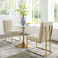 Modway Privy Gold Stainless Steel Upholstered Fabric Dining Accent Chair Set of 2 - EEI-4151 | Dining Chairs | Modishstore - 7