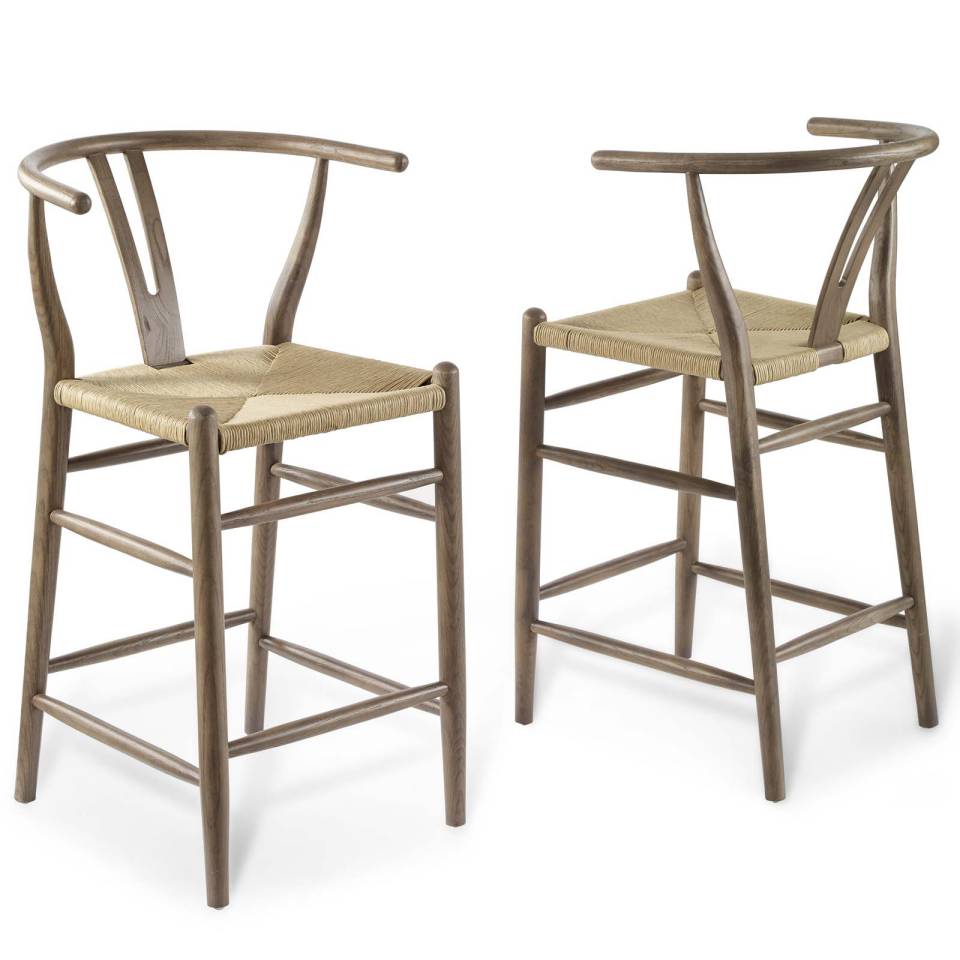 Modway Amish Wood Counter Stool Set of 2 - EEI-4165 | Counter Stools | Modishstore - 2