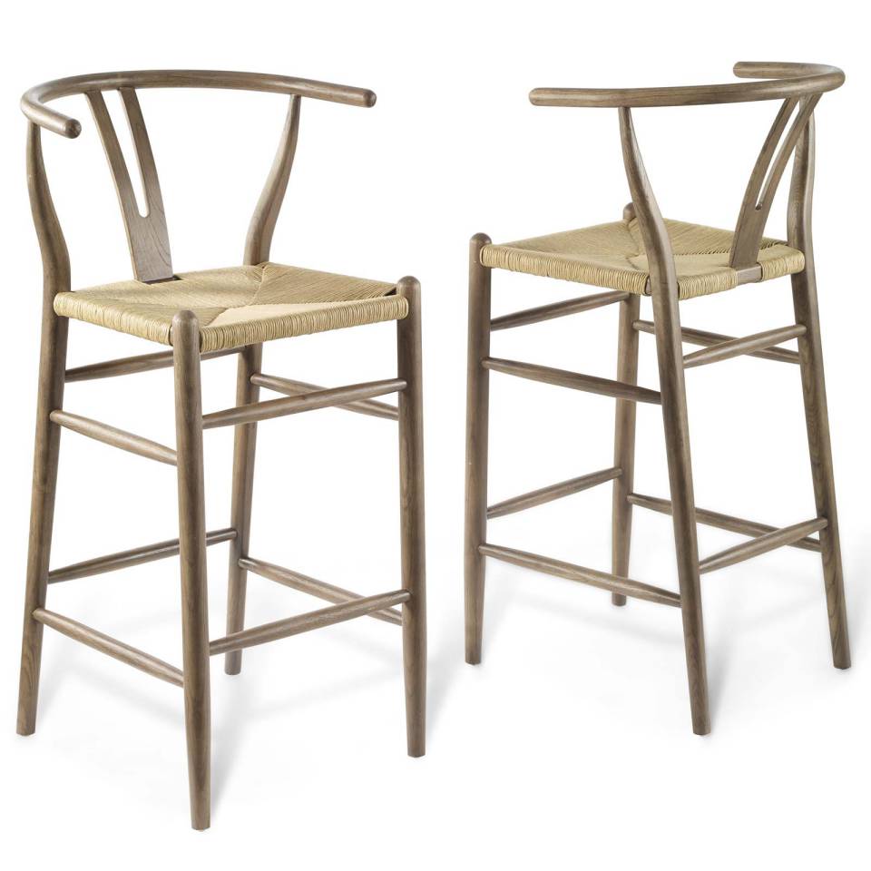 Modway Amish Wood Bar Stool Set of 2 - EEI-4166 | Bar Stools | Modishstore - 2