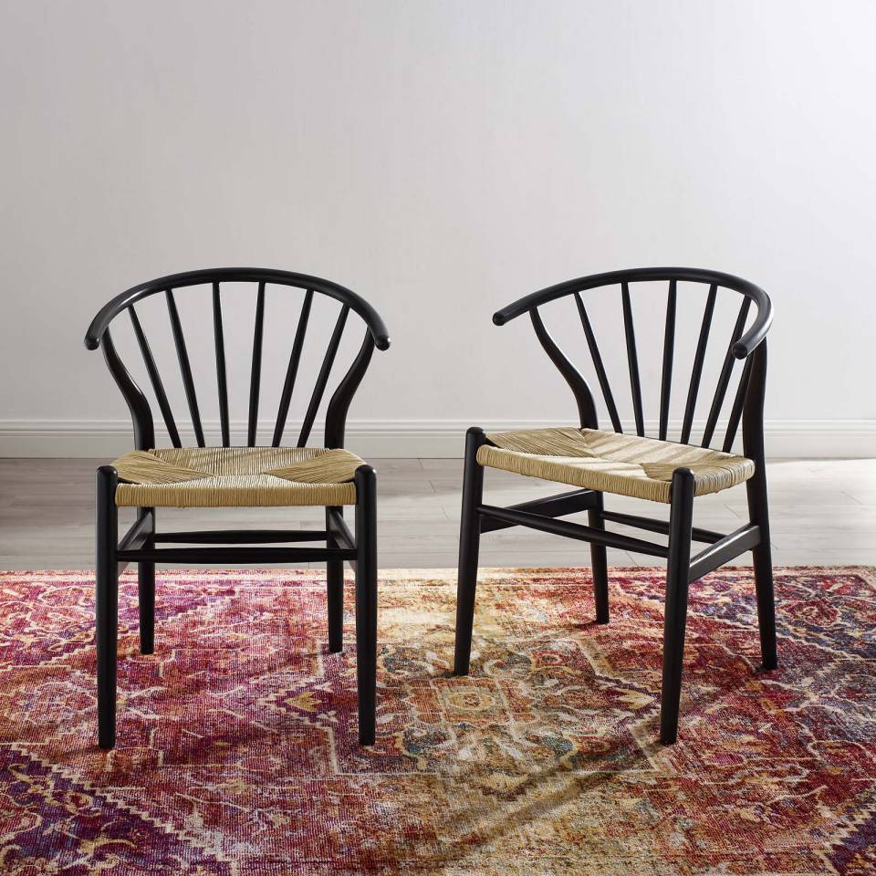Modway Flourish Spindle Wood Dining Side Chair Set of 2 - EEI-4168 | Side Chairs | Modishstore - 1