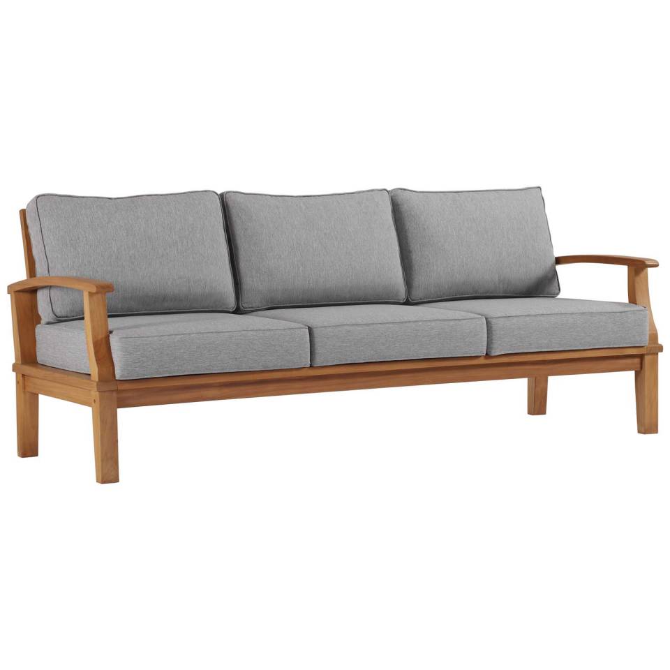 Modway Marina Outdoor Patio Teak Sofa - EEI-4176 | Outdoor Sofas, Loveseats & Sectionals | Modishstore - 4