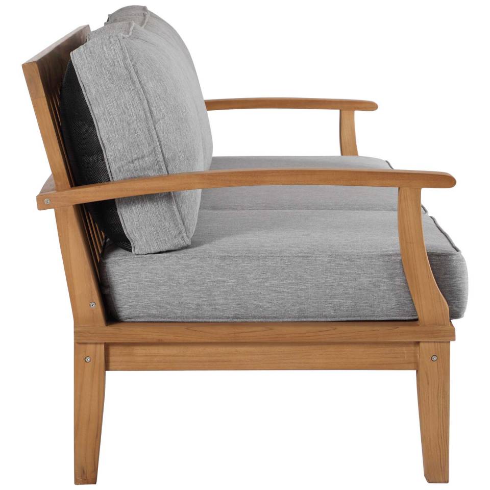 Modway Marina Outdoor Patio Teak Sofa - EEI-4176 | Outdoor Sofas, Loveseats & Sectionals | Modishstore - 5