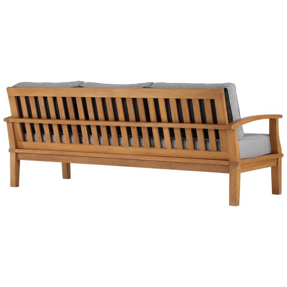 Modway Marina Outdoor Patio Teak Sofa - EEI-4176 | Outdoor Sofas, Loveseats & Sectionals | Modishstore - 6