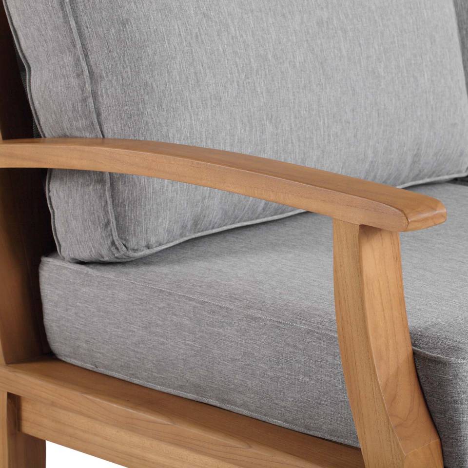 Modway Marina Outdoor Patio Teak Sofa - EEI-4176 | Outdoor Sofas, Loveseats & Sectionals | Modishstore - 8