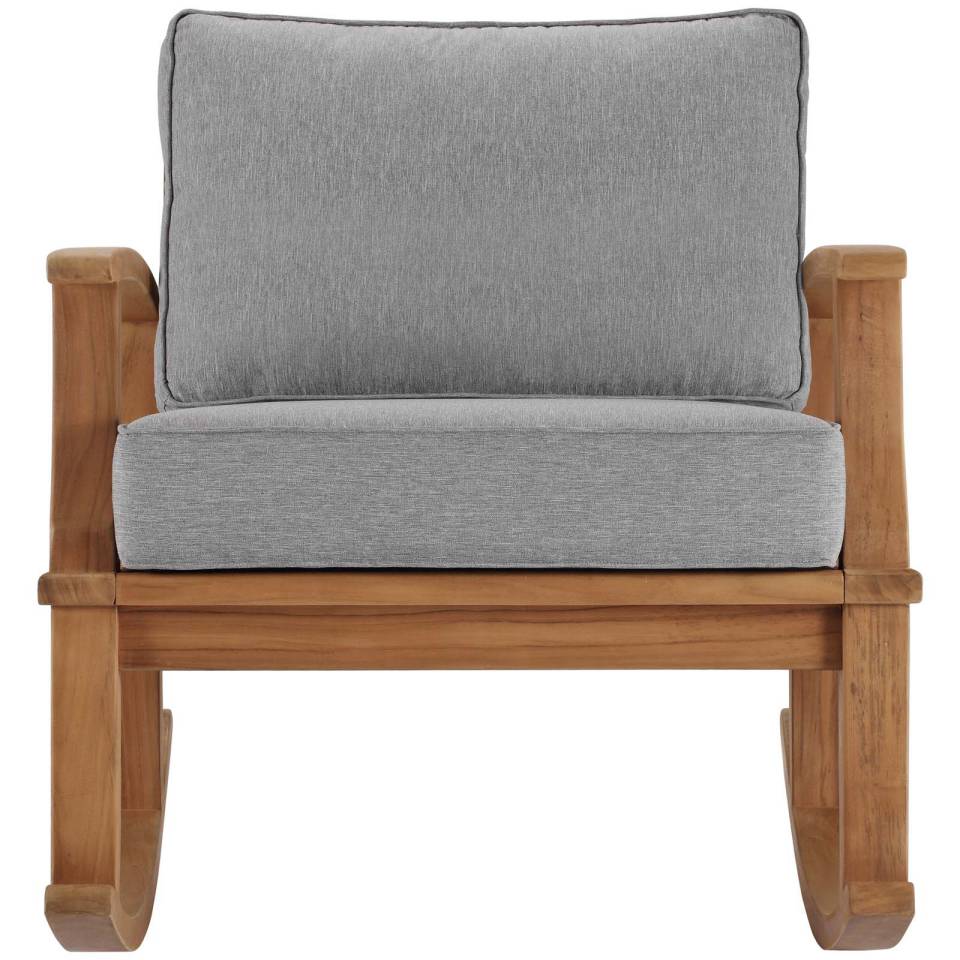 Modway Marina Outdoor Patio Teak Rocking Chair - EEI-4177 | Outdoor Chairs | Modishstore - 5