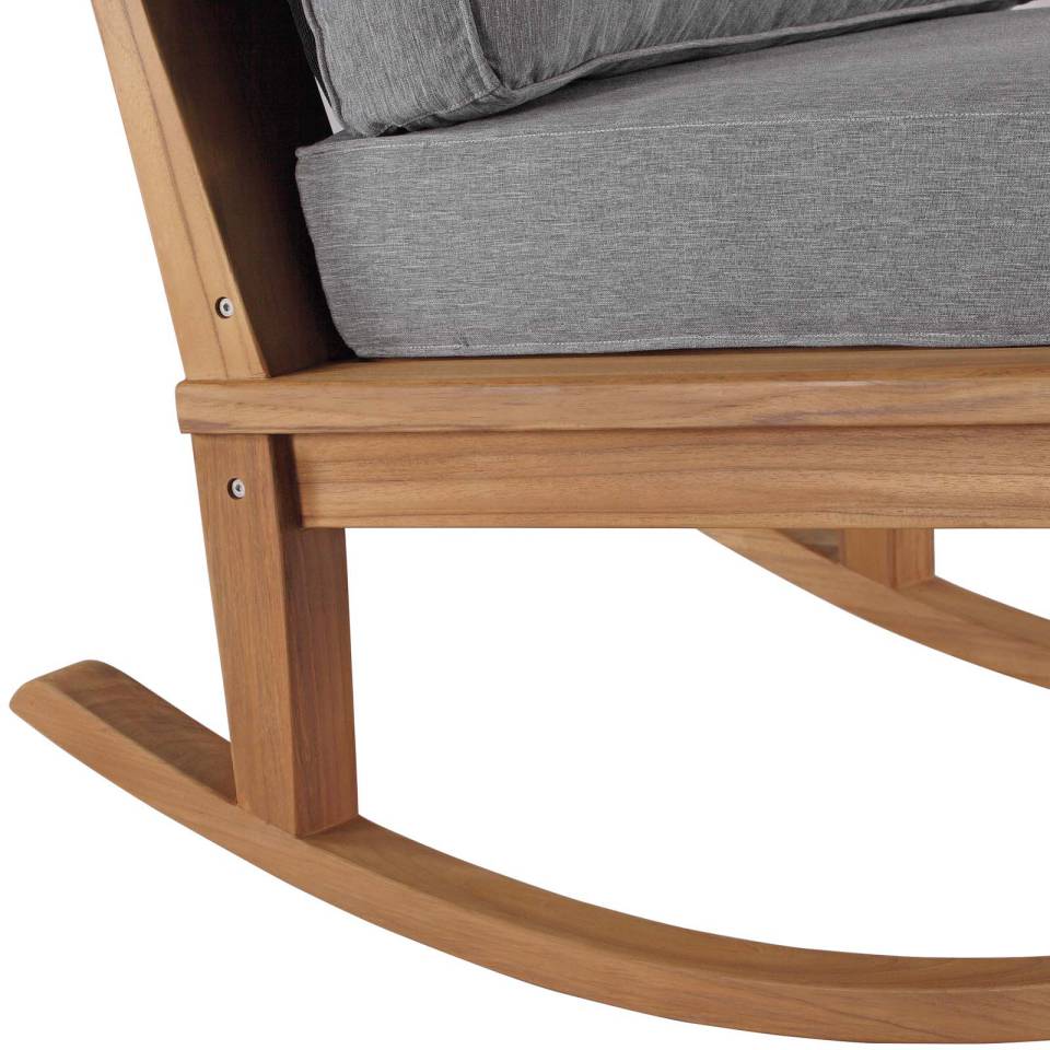 Modway Marina Outdoor Patio Teak Rocking Chair - EEI-4177 | Outdoor Chairs | Modishstore - 7
