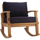 Modway Marina Outdoor Patio Teak Rocking Chair | Outdoor Chairs | Modishstore-9