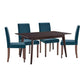 Prosper 5 Piece Upholstered Fabric Dining Set By Modway - EEI-4183 | Dining Sets | Modishstore - 2