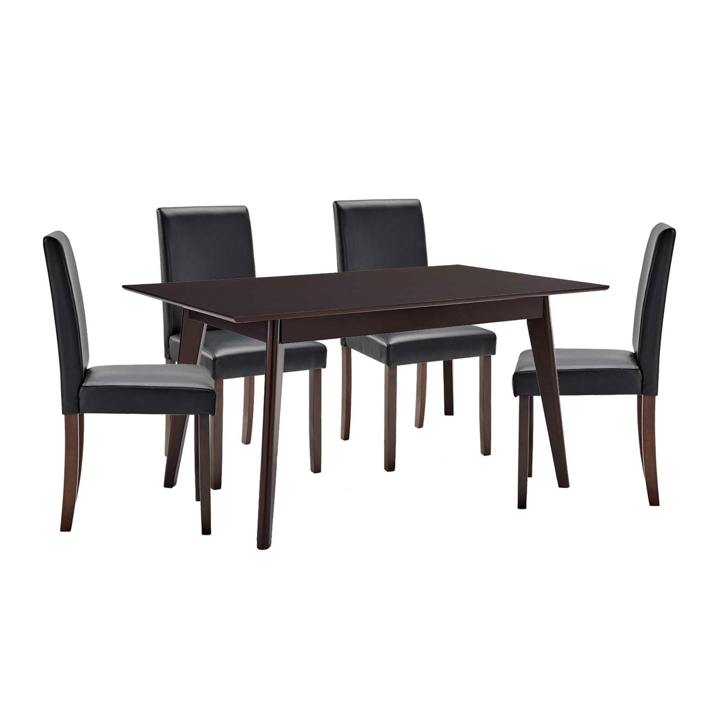 Prosper 5 Piece Faux Leather Dining Set By Modway - EEI-4187 | Dining Sets | Modishstore - 2