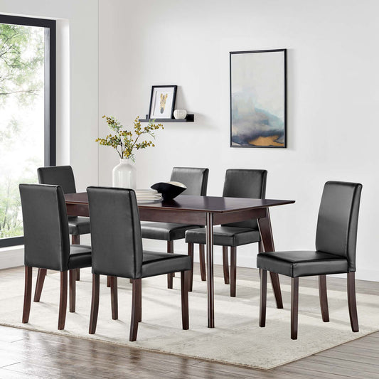 Prosper 7 Piece Faux Leather Dining Set By Modway - EEI-4188 | Dining Sets | Modishstore