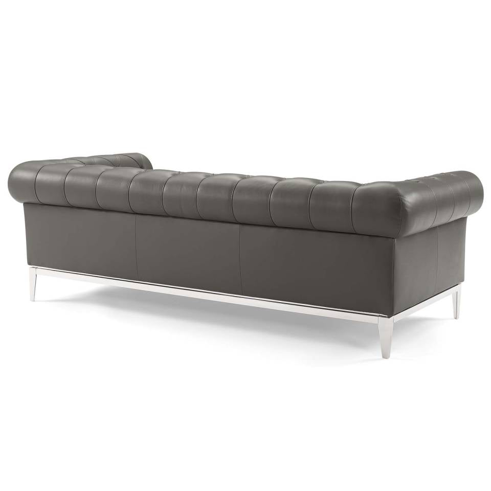 Modway Idyll Tufted Upholstered Leather Sofa and Loveseat Set - EEI-4189 | Sofa Set | Modishstore - 4