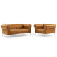 Modway Idyll Tufted Upholstered Leather Loveseat and Armchair - EEI-4193 | Loveseats | Modishstore - 7