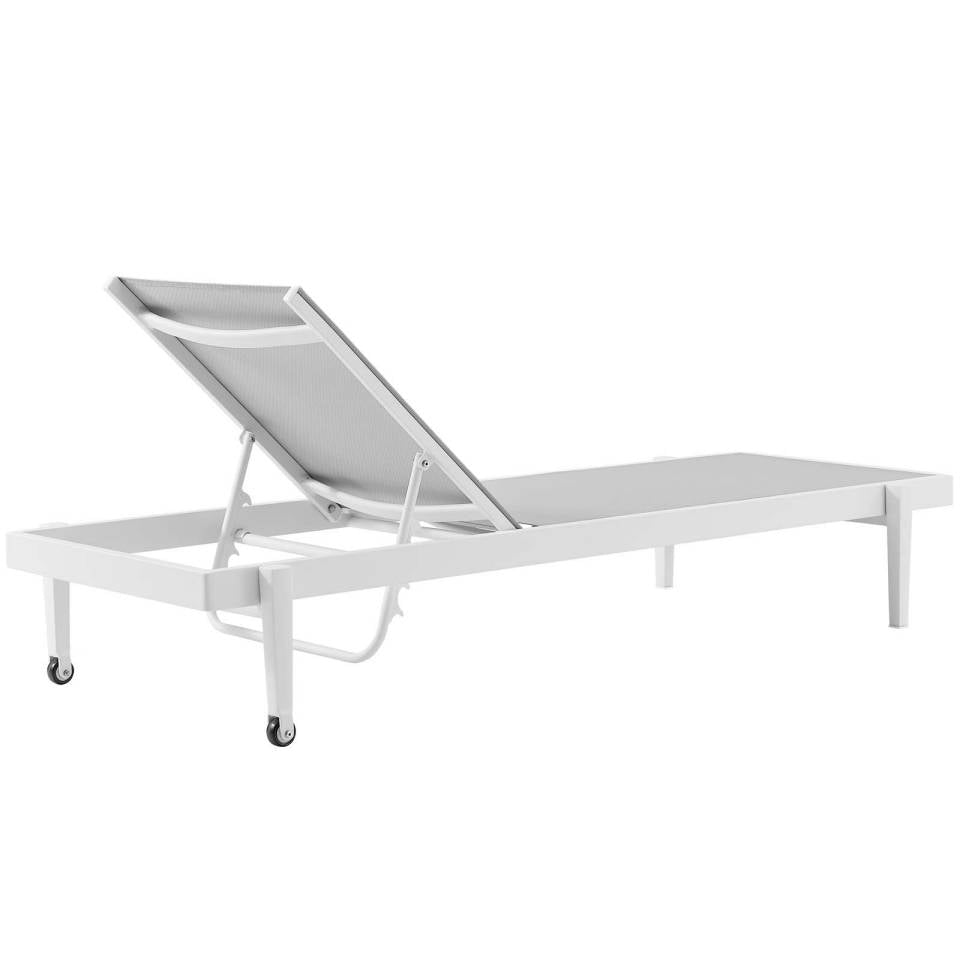 Modway Charleston Outdoor Patio Aluminum Chaise Lounge Chair Set of 2 - EEI-4204 | Outdoor Recliners & Lounge Chairs | Modishstore - 4