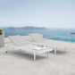 Modway Charleston Outdoor Patio Aluminum Chaise Lounge Chair Set of 2 - EEI-4204 | Outdoor Recliners & Lounge Chairs | Modishstore - 1