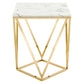 Modway Vertex Gold Metal Stainless Steel End Table - EEI-4206 | End Tables | Modishstore - 6
