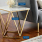 Modway Vertex Gold Metal Stainless Steel End Table - EEI-4206 | End Tables | Modishstore - 7