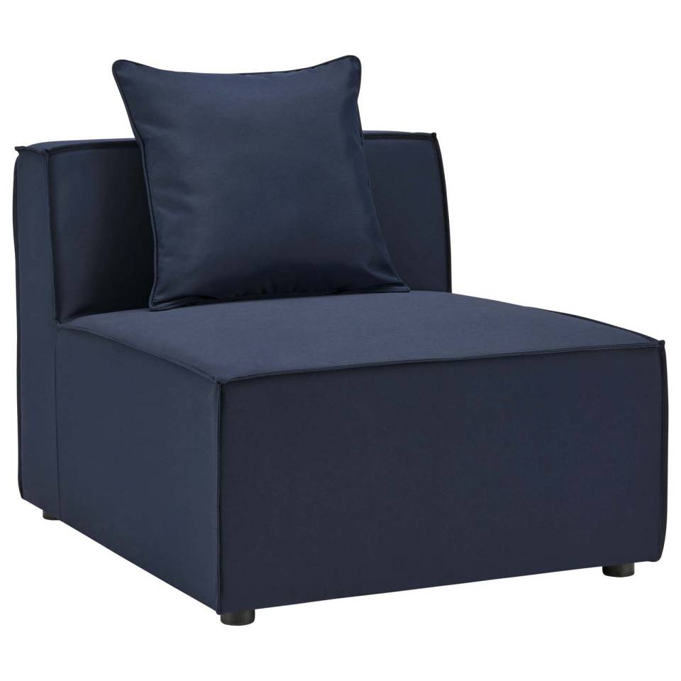 Modway Saybrook Outdoor Patio Upholstered Sectional Sofa Armless Chair - EEI-4209 | Outdoor Sofas, Loveseats & Sectionals | Modishstore - 8