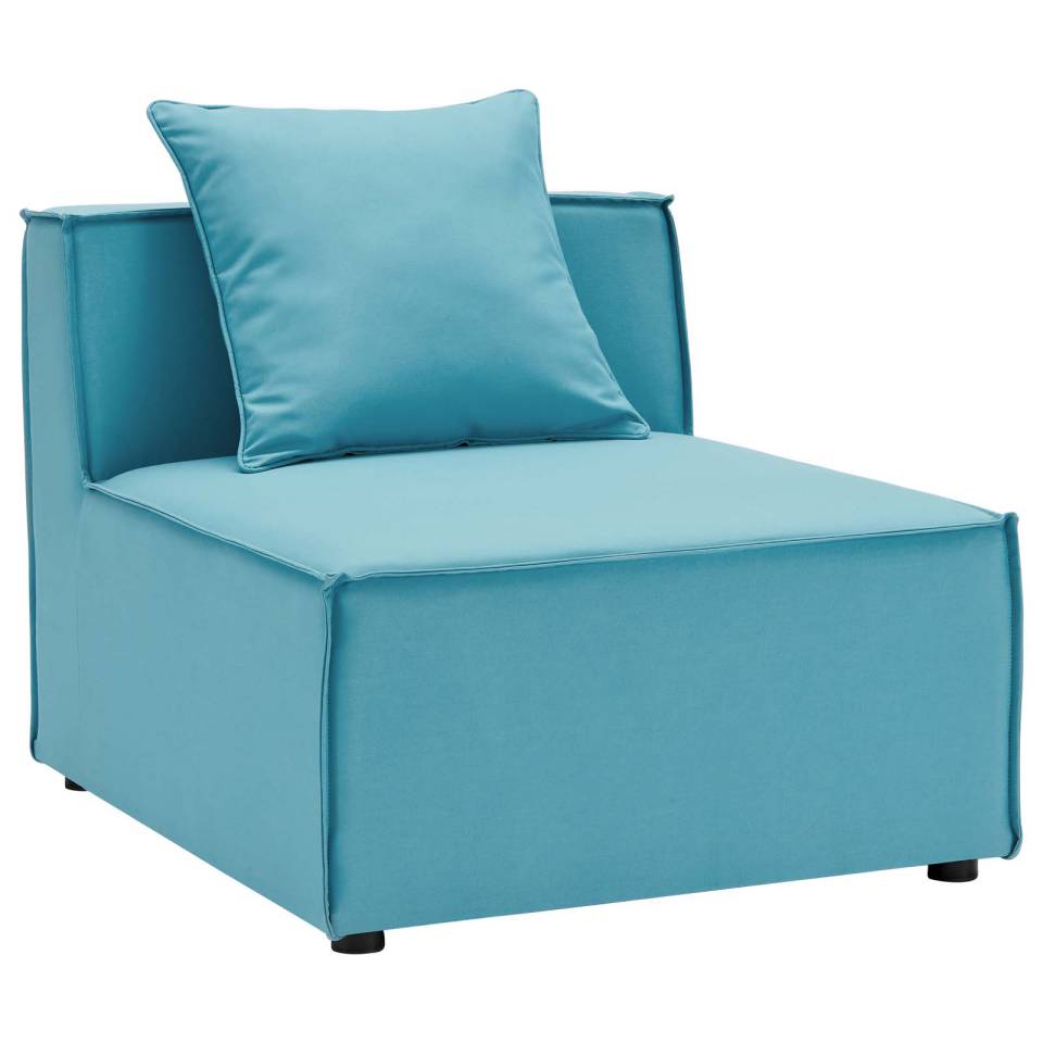Modway Saybrook Outdoor Patio Upholstered Sectional Sofa Armless Chair - EEI-4209 | Outdoor Sofas, Loveseats & Sectionals | Modishstore - 9